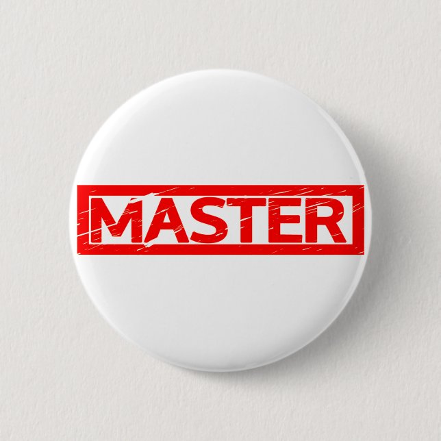 Master Stamp 6 Cm Round Badge (Front)