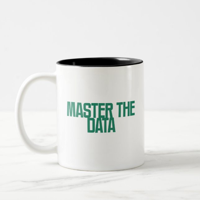 Master The Data | Analytics Expert Professional Two-Tone Coffee Mug (Left)