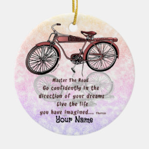 Master the Road Bike  Ceramic Tree Decoration
