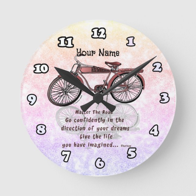 Master the Road Bike  Round Clock (Front)