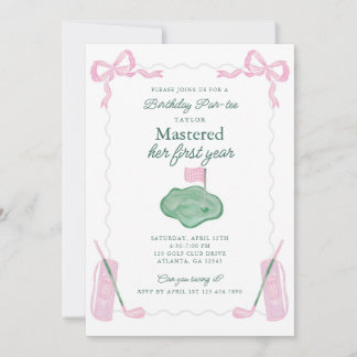 Mastered First Year Birthday Par-tee Invitation