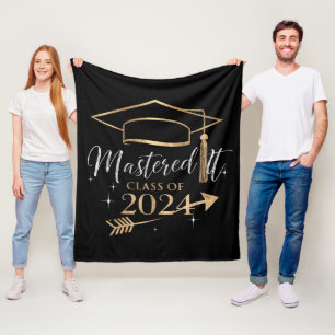 Mastered It Class of 2024 Graduation Gifts for Her Fleece Blanket