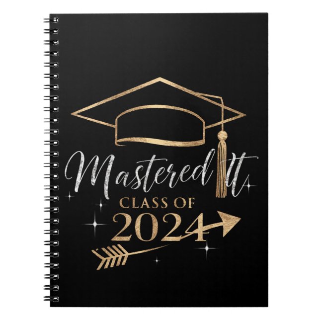 Mastered It Class of 2024 Graduation Gifts for Her Notebook (Front)