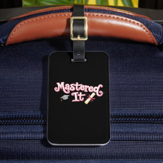 Mastered It Graduation Master's Degree Graduate Luggage Tag