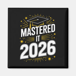 Mastered It Master Degree Woman Graduate M Graduat Magnet