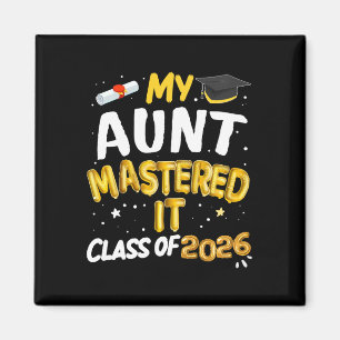 Mastered It Masters Degree Graduate M Graduation 2 Magnet