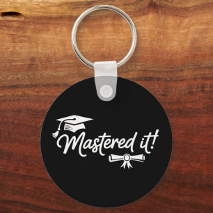 Mastered It Masters Graduation Graduate Grad  Key Ring