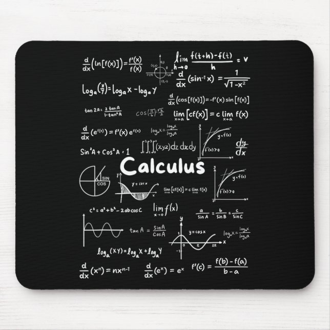 Mastering Essential Calculus Formulas Math Genius  Mouse Mat (Front)
