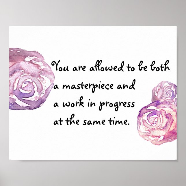 Masterpiece and Work in Progress Poster (Front)