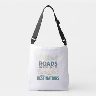 Masterpiece in Progress – Motivation Quote Crossbody Bag