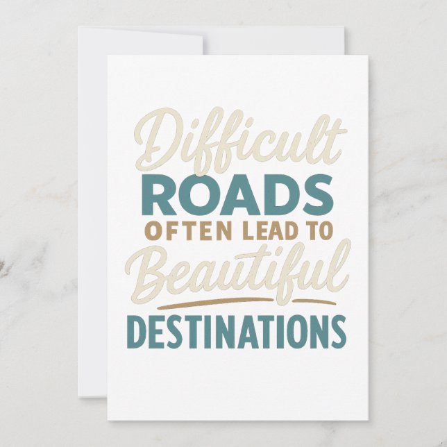 Masterpiece in Progress – Motivation Quote Invitation (Front)