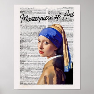 Masterpiece of Art Girl with Pearl Earring Poster