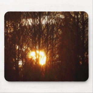 MASTERPIECES OF NATURE Sunlight Through Trees Mouse Mat