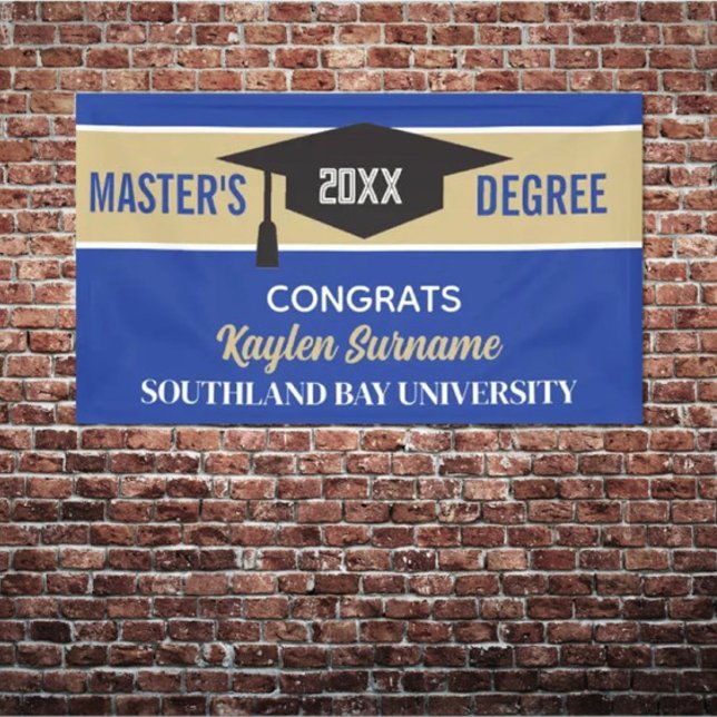 Master's Degree Congrats! CUSTOM Banner (Creator Uploaded)