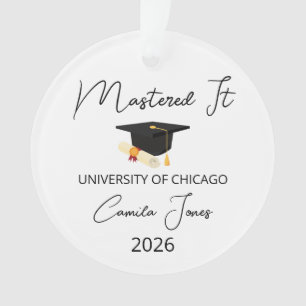 Masters Degree Graduation Gift for Her, Masters De Ornament