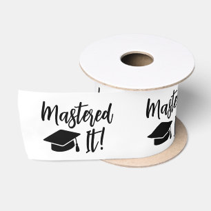 Masters Degree Graduation Mastered It Satin Ribbon
