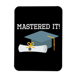 Masters Degree Graduation   MBA MSW Grad Gift Magnet