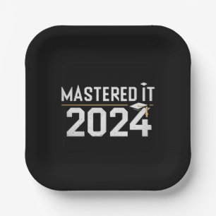 Master's Degree Mastered It 2024 Masters Degree Paper Plate