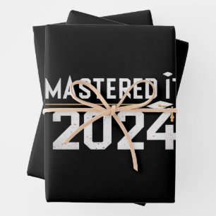 Master's Degree Mastered It 2024 Masters Degree Wrapping Paper Sheet