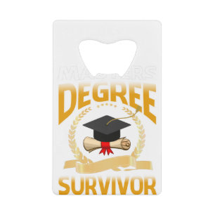 Masters Degree Survivor Funny Graduation T-Shirt