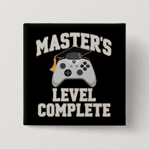 Master's Gamer Graduate Class of 2026 Graduation 15 Cm Square Badge