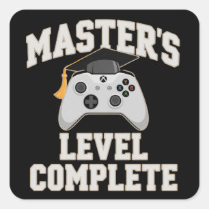 Master's Gamer Graduate Class of 2026 Graduation  Square Sticker