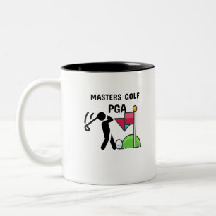 masters golf pga Two-Tone coffee mug