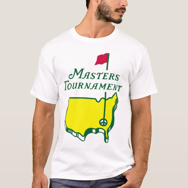 Masters Golf Tournament Black golf T-Shirt (Front)