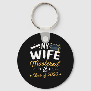 Masters Graduation My Wife Mastered It Cl Of 2026 Key Ring