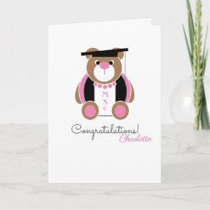 Masters in science MSc congratulations card