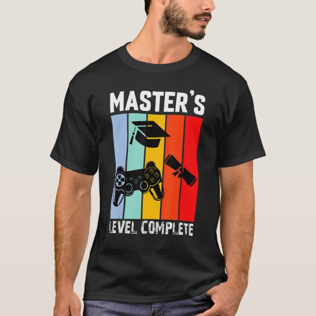 Master's Level Complete Retro Belt Scroll Action G T-Shirt (Front)