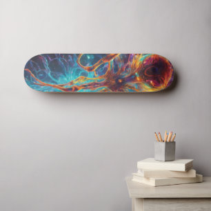Mastery of Colourful Patterns: Unique Skateboard