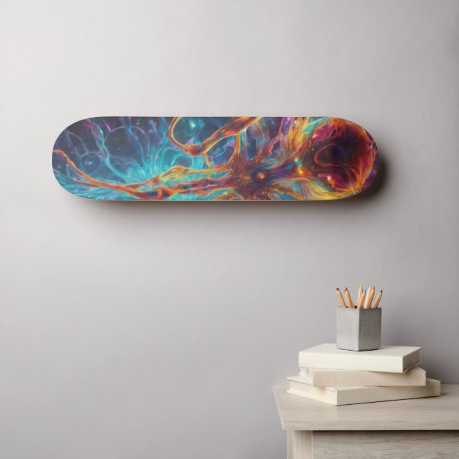 Mastery of Colourful Patterns: Unique Skateboard  (Wall Art (Horz))