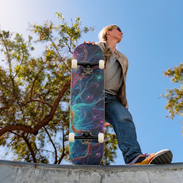 Mastery of Colourful Patterns: Unique Skateboard  (Outdoor 1)