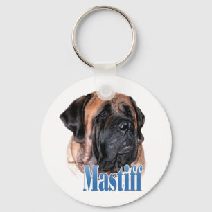 Mastiff (apricot2) Name Key Ring
