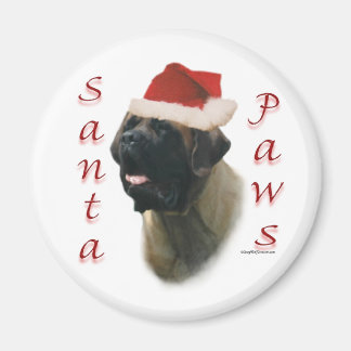 Mastiff (apricot2) Santa Paws Magnet