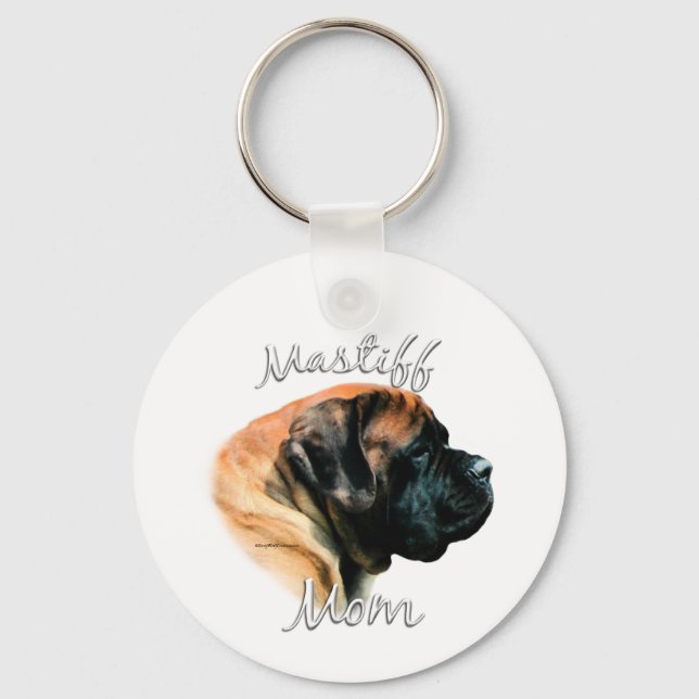 Mastiff (apricot) Mum 2 Key Ring (Front)