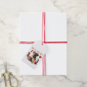 Mastiff auf einer Feier Gift Tags