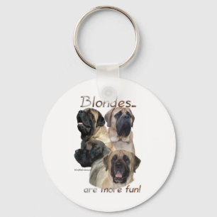 Mastiff Blondes Keychain
