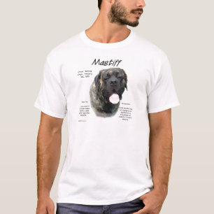 Mastiff (brindle) History Design T-Shirt
