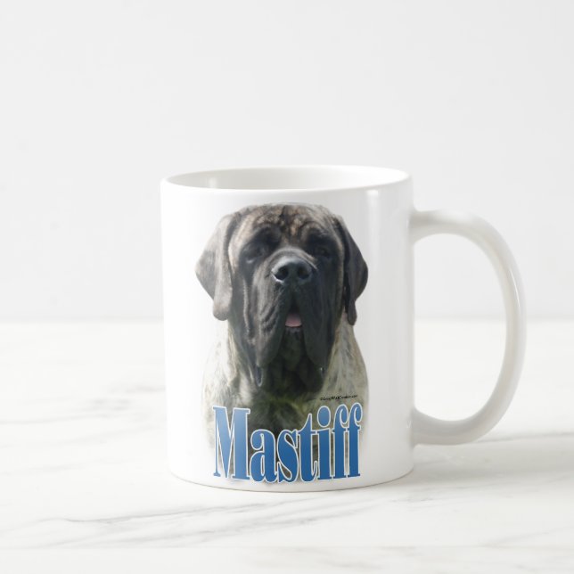Mastiff (brindle) Name Coffee Mug (Right)