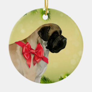 Mastiff Christmas Ornament