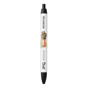 Mastiff Dad Black Ink Pen