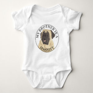 Mastiff Dog Baby Bodysuit