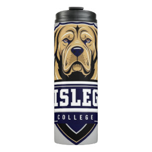 Mastiff Dog: College Logo Thermal Tumbler