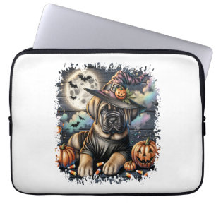 Mastiff Dog Halloween Square Laptop Sleeve
