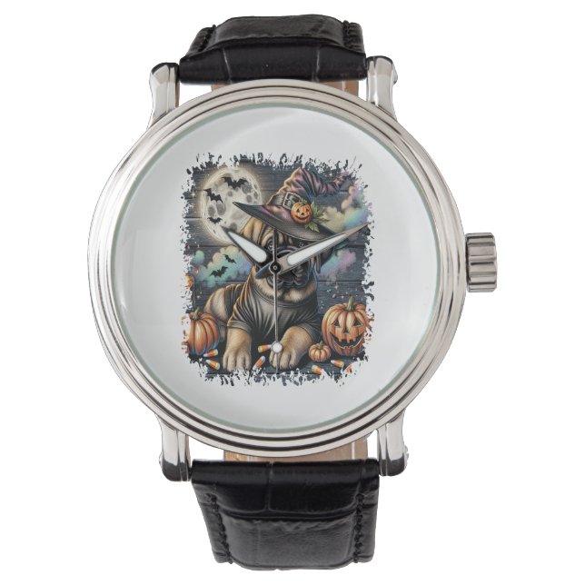 Mastiff Dog Halloween Square Watch (Front)