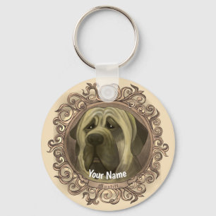 Mastiff Dog Key Ring