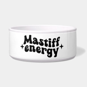 Mastiff Energy Ceramic Dog Bowl