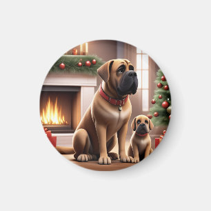 Mastiff englische Dogge Christmas Magnet